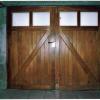 Porte de garage bois exotique