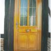 Porte d'entrée bois exotique