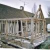 Construction d'une extention en vieux bois