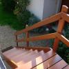 Escalier d'exterieur en bois exotique