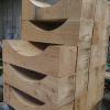 Socle en mélèze pour usine en maintenance