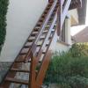 Escalier meunier essence iroko
